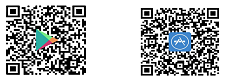 QR Codes für den Appstore und den Playstore